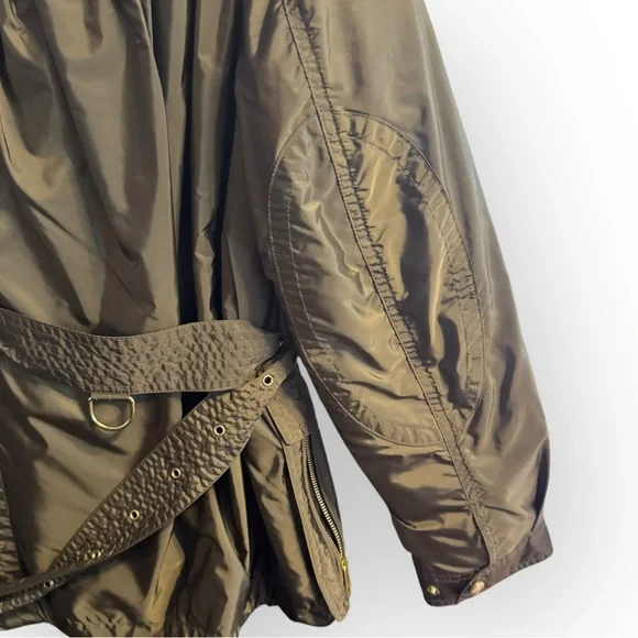 BURBERRY BRIT Winter Balesdean 3-in-1 Down Parka Jacket Military Coat Khaki Red - Picture 9 of 16